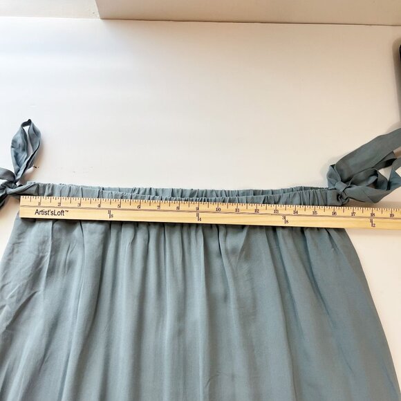 L*Space Floral Eyelet Strapless Dress Flowy Oversized Beach Cut Out Size Large - Picture 5 of 7